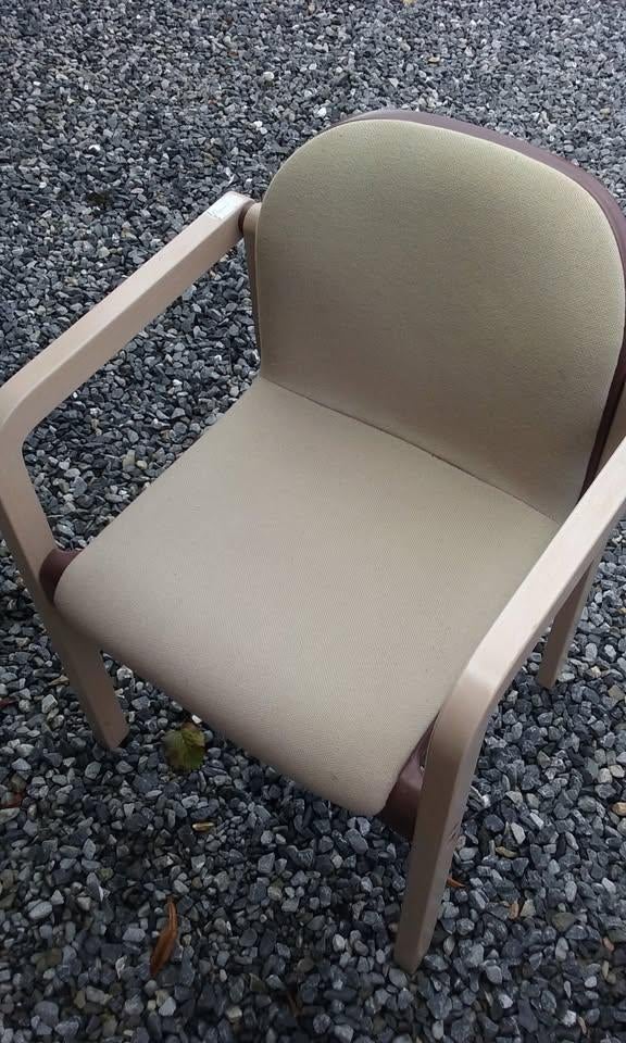 16 Chaises / Fauteuils de Conférence. Designer : J.B Meijer., Maison & Meubles, Fauteuils, Utilisé, Bois, Tissus, Moins de 50 cm