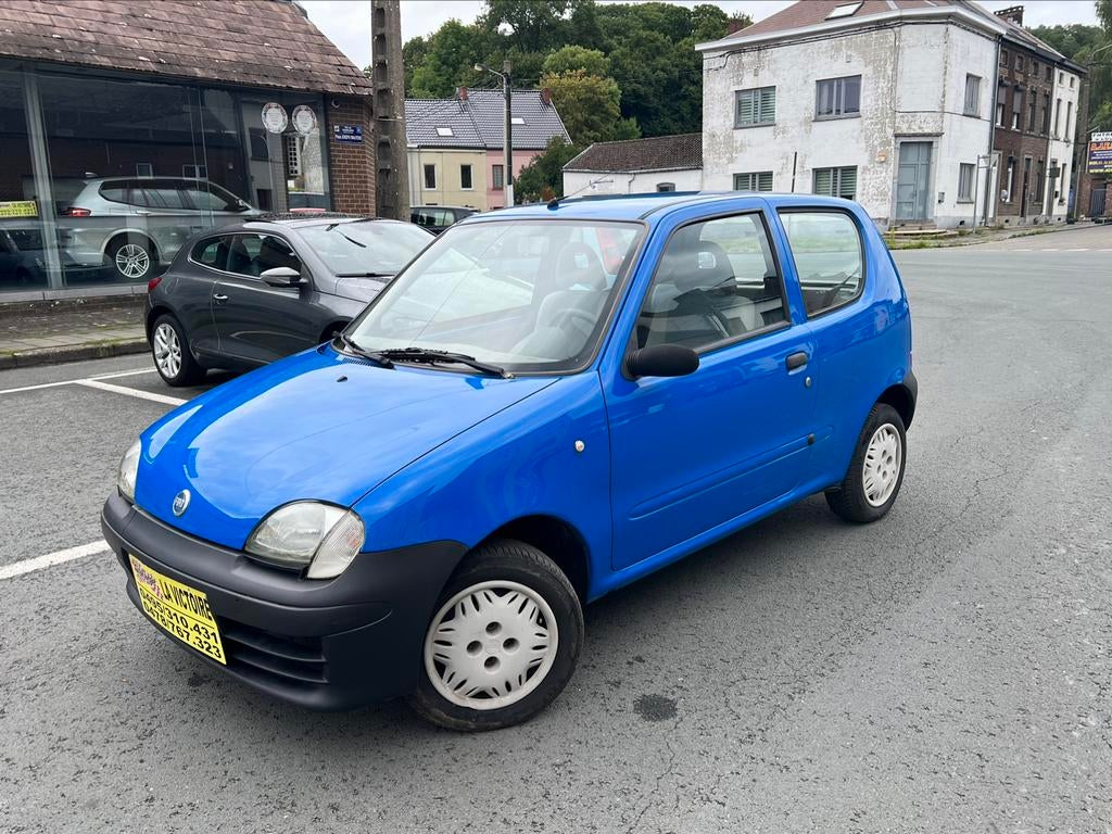 Fiat Seicento 2004 année 1.1 essence 40kw 92000km 0495310431, Auto's, Fiat, 4 zetels, Seicento, Blauw, Bedrijf