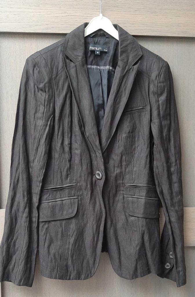 Veste de costume noire - style casual (effet cuisine), Enlèvement ou Envoi, Taille 36 (S), Premium by JBC, Comme neuf
