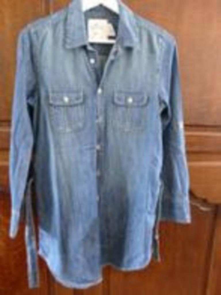 Lot jeanshemden : hollister jeans hemd, ANDERE, Blauw, Ophalen of Verzenden, Zo goed als nieuw