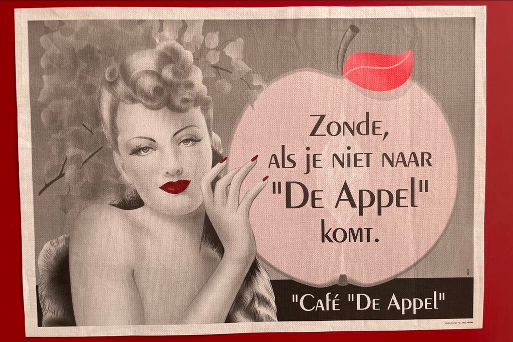 Placemat De Appel (café in Leuven), Ophalen of Verzenden