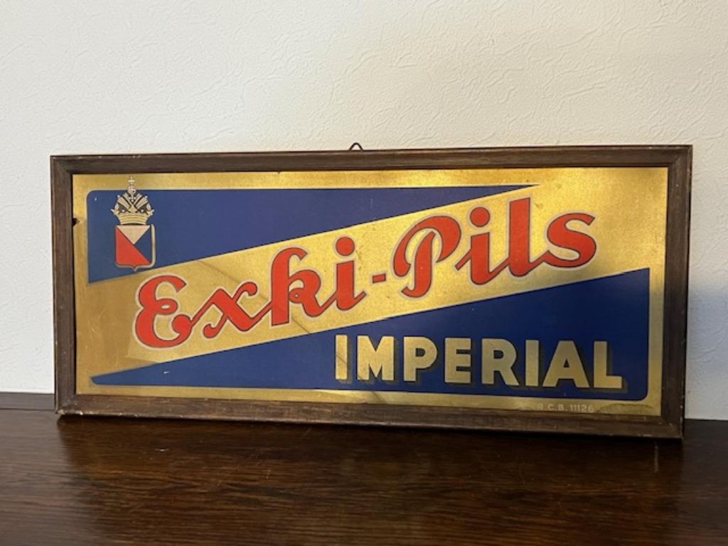 Reclame karton Exki Pils Imperial, Ophalen