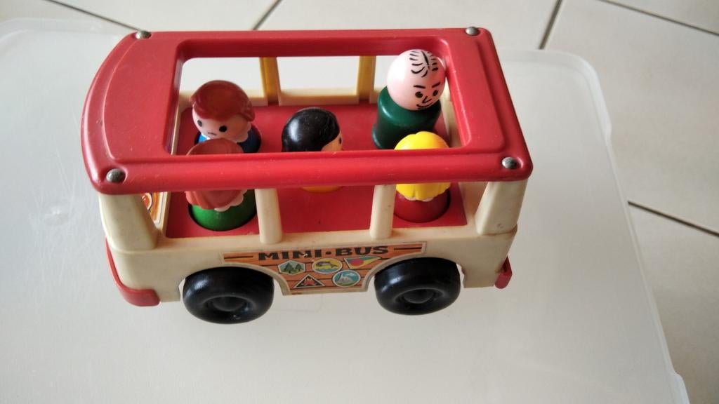 Little People Fisher Price autobus vintage, Ophalen of Verzenden