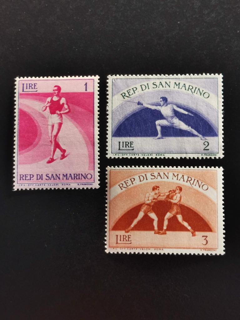 San Marino 1954 - sport - atletiek, schermen, boksen *, Ophalen of Verzenden, Postfris