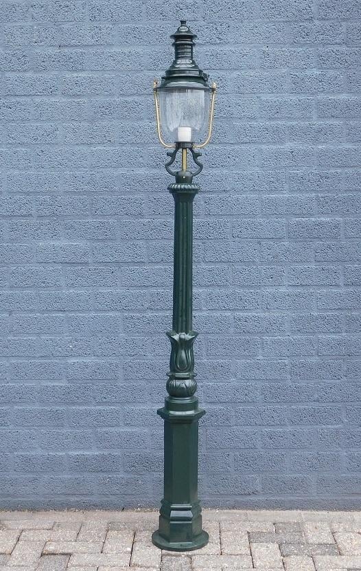 Lantaarn ''Malaga'' - forse buitenlamp - groen of zwart, Antiek en Kunst, Ophalen of Verzenden