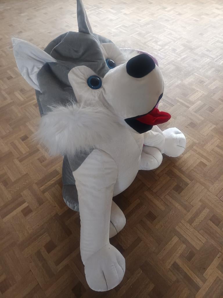 Peluche chien géant neuf, Enlèvement ou Envoi, Comme neuf, Chien