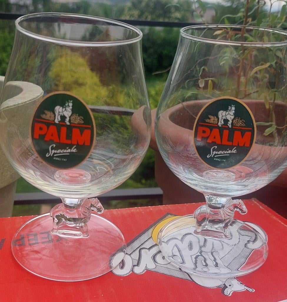 2 verres palm, Collections, Enlèvement ou Envoi, Comme neuf, Palm