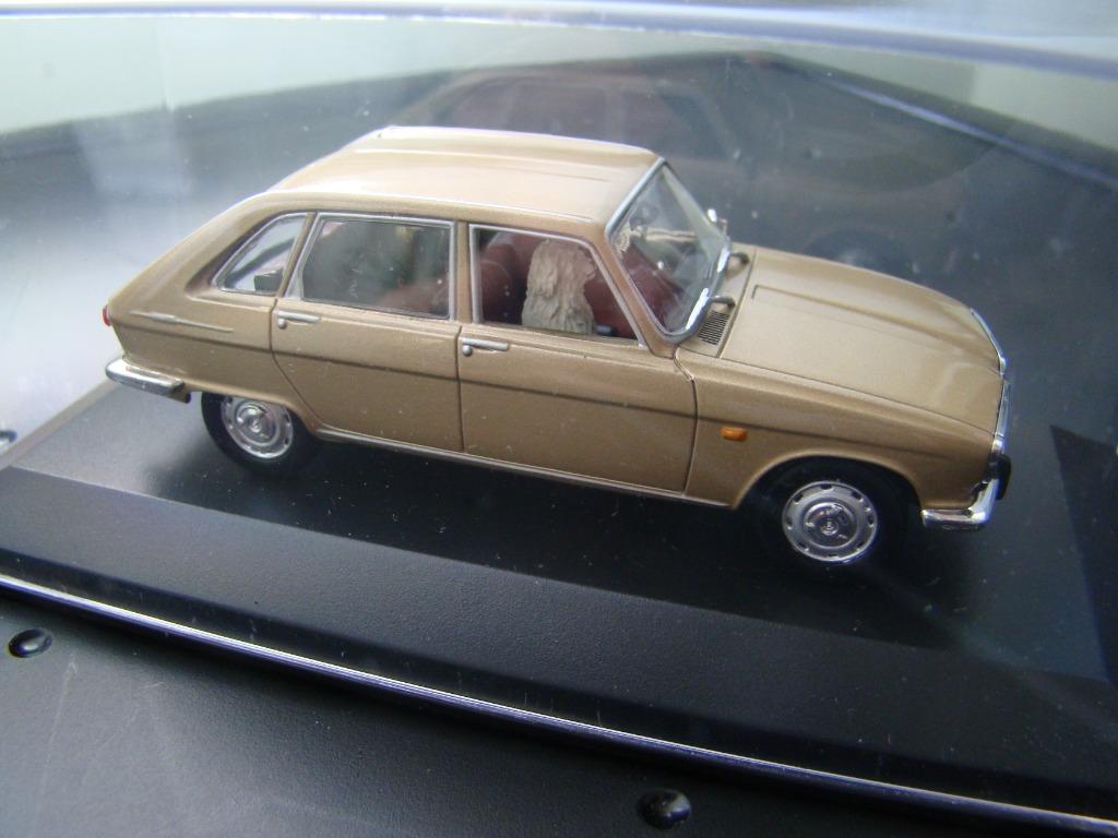 1/43 Minichamps Renault 16 beige met hond op passagier zetel, Ophalen of Verzenden, Zo goed als nieuw, Auto, MiniChamps