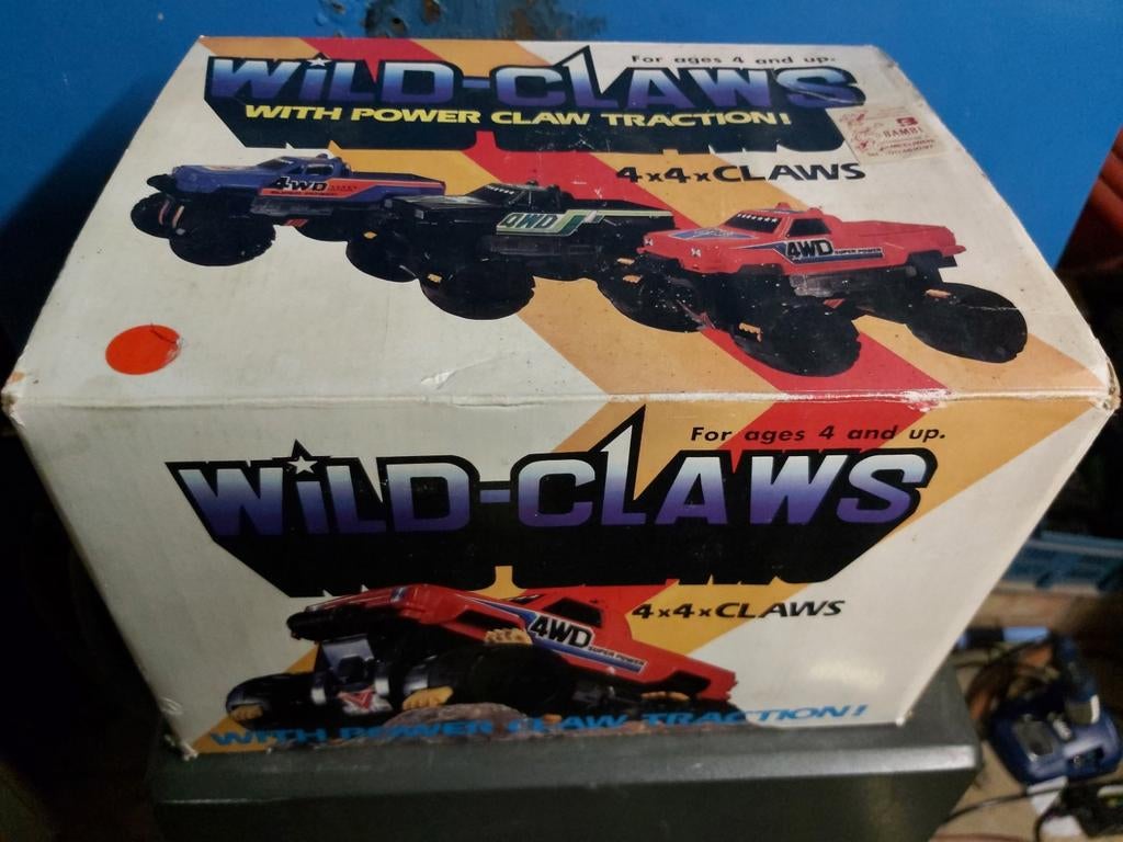 Vintage speelgoed auto op batterij,  Wild-Claws, retro, Verzamelen, Speelgoed, Gebruikt, Ophalen of Verzenden
