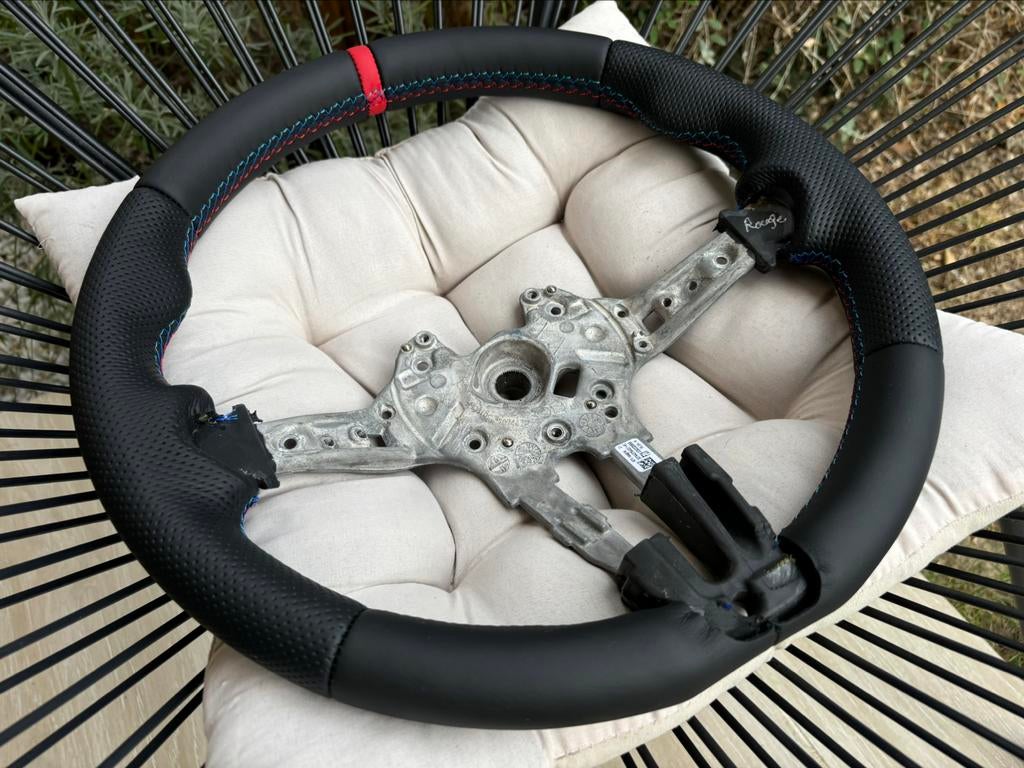 Volant NEUF BMW Pack M Cuir bague rouge Série 1 2 3 4, Autos : Pièces & Accessoires, Commande, BMW, Enlèvement ou Envoi