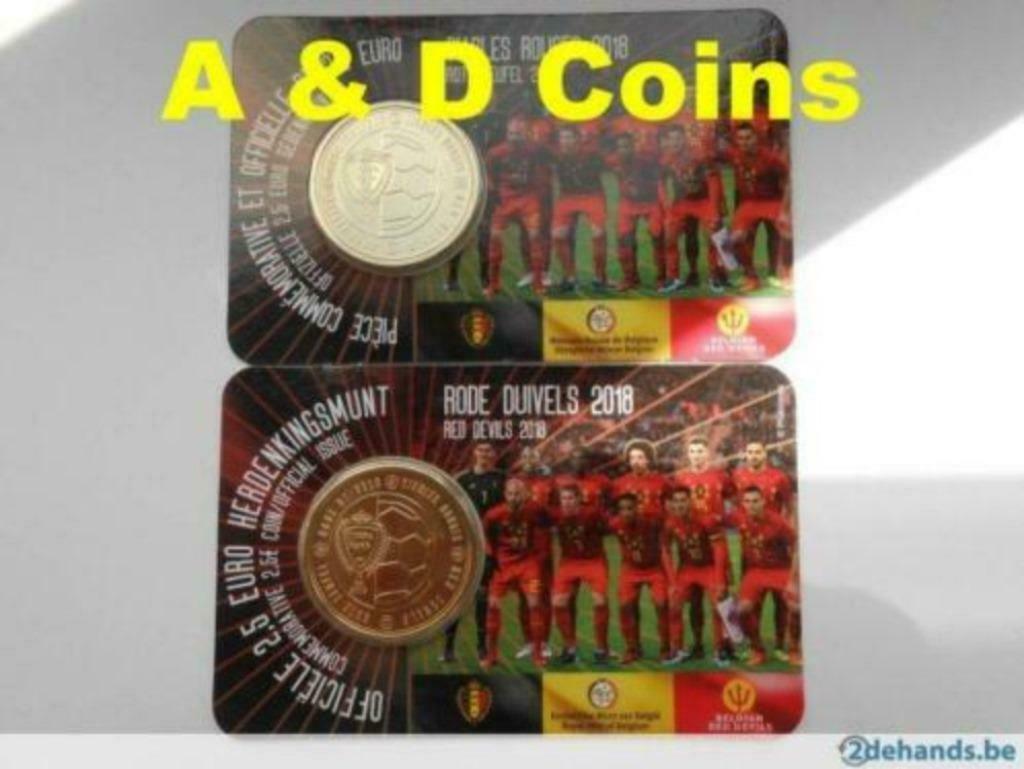 Belgique 2018 cc 2,5 € Diables Rouges Coup Du Monde Russie, Enlèvement ou Envoi, Série