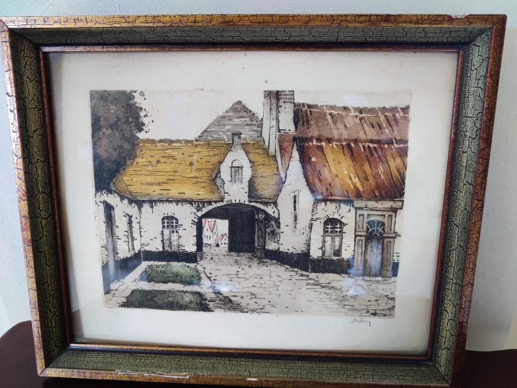 schilderij van Belin, pseudoniem voor Hebbelinck, Ophalen