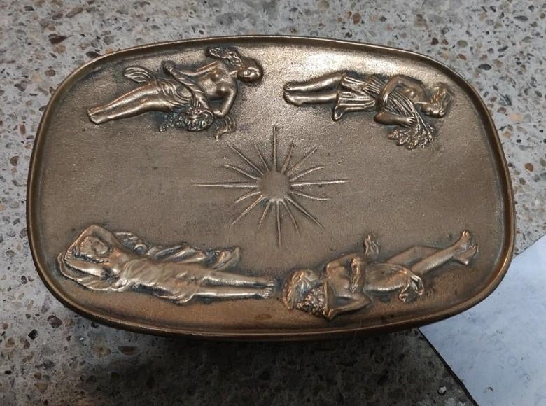 Bronzen schaal, Antiek en Kunst, Ophalen of Verzenden