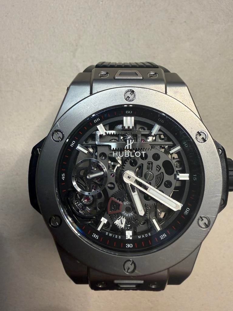 Hublot big bang Meca 10 titanium 45mm, Enlèvement ou Envoi, Utilisé, Montre-bracelet, Autres marques
