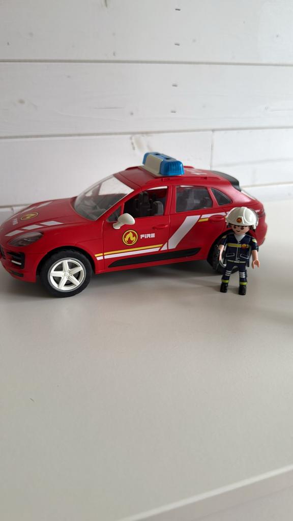 Playmobil 70277 Porche Macan S  brandweer, Kinderen en Baby's, Speelgoed | Playmobil, Ophalen of Verzenden, Zo goed als nieuw