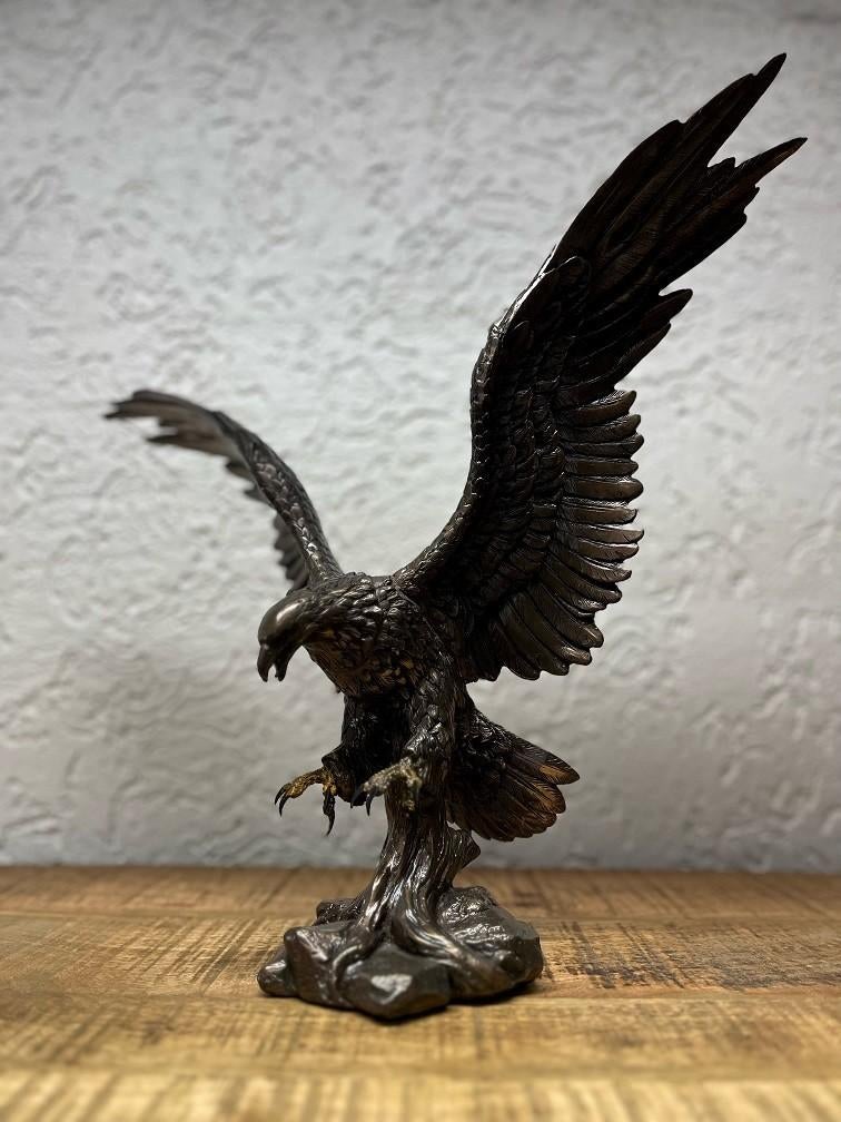 Adelaar - bronskleurig - polystone, Antiek en Kunst, Ophalen of Verzenden