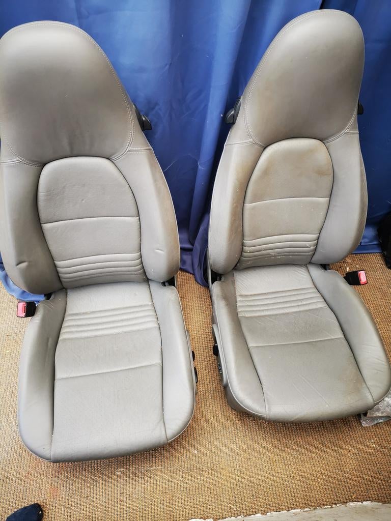 Porche zetels voor de 911 924 944, Autos, Cuir, Argent ou Gris, Achat, 2 portes