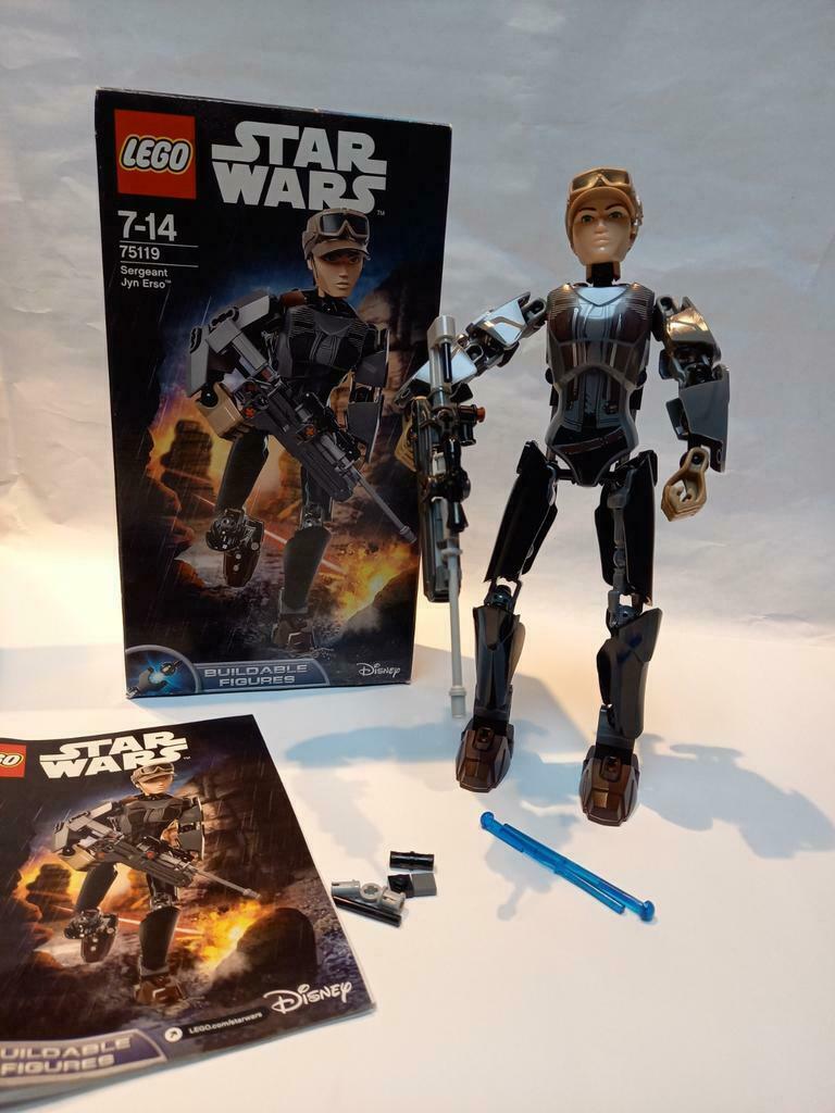 Figurine Lego Star Wars Sergent Jyn Erso 24 cm., Ophalen, Zo goed als nieuw, Actiefiguurtje