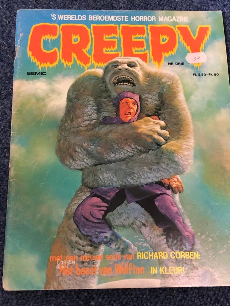 CREEPY - vintage Horror comic nummer 3, Ophalen of Verzenden, Gelezen