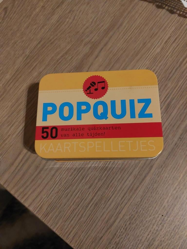 Popquiz / 50 Muzikale quizkaarten, Hobby en Vrije tijd, Verzenden, Zo goed als nieuw, Overige typen
