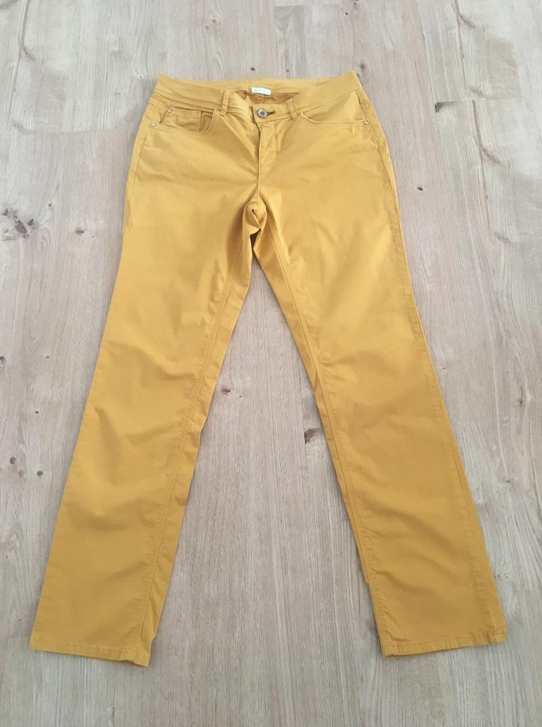 STREET ONE, pantalon jaune curry taille 40 (état neuf), Taille 38/40 (M), Street One, Comme neuf, Jaune