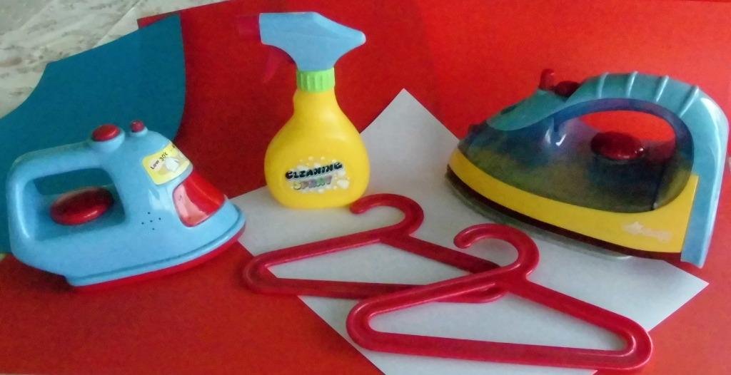 2 Fers à Repasser + Accessoires pour enfant, Enlèvement ou Envoi, Comme neuf, Plastique, Accessoires de cuisine de jeu