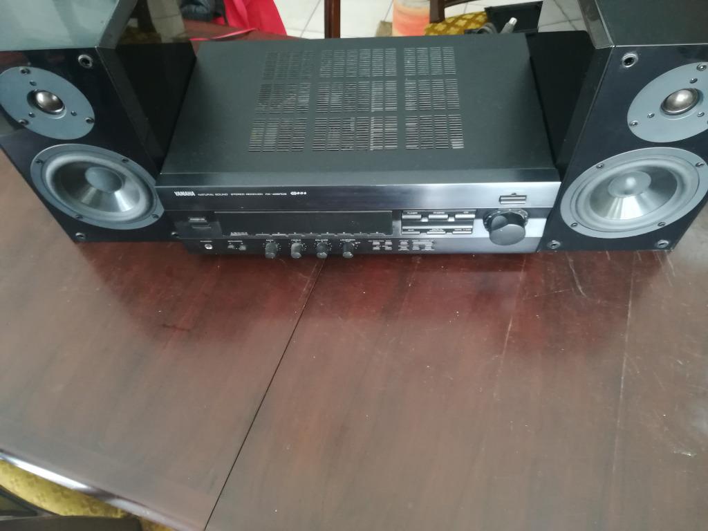 Yamaha versterker RX-496RDS + yamaha luidsprekers NX-E200, Gebruikt, Yamaha, Ophalen of Verzenden, 120 watt of meer