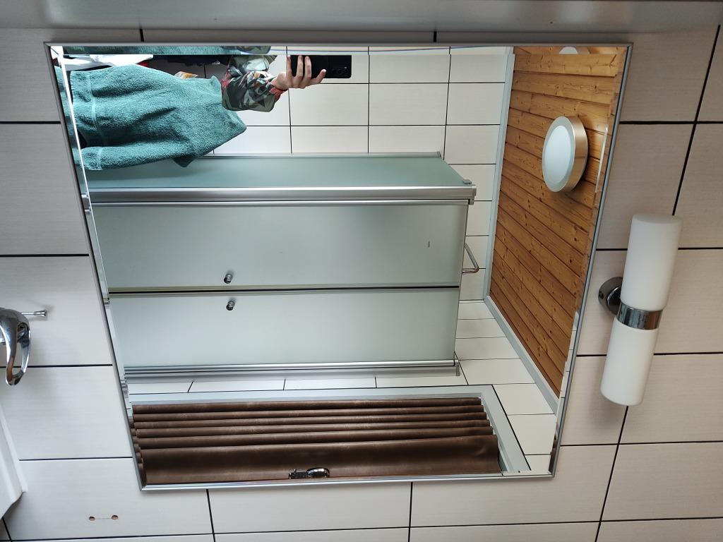 Badkamerspiegel, Huis en Inrichting, Ophalen, Gebruikt, 75 tot 100 cm, Minder dan 100 cm