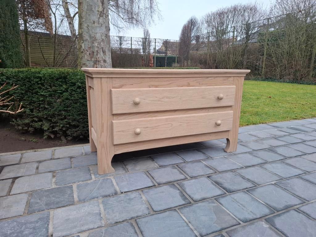 Massief eiken commode. Geluchtgomd., Ophalen of Verzenden