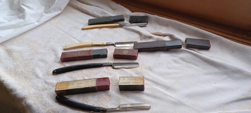 Scheermessen vintage - 4 stuks, Antiek en Kunst, Ophalen
