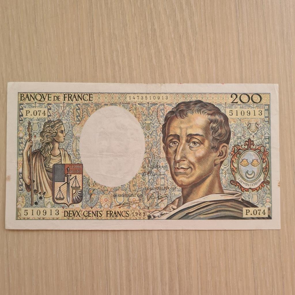 Billet  200 francs France  1989, Enlèvement ou Envoi, France