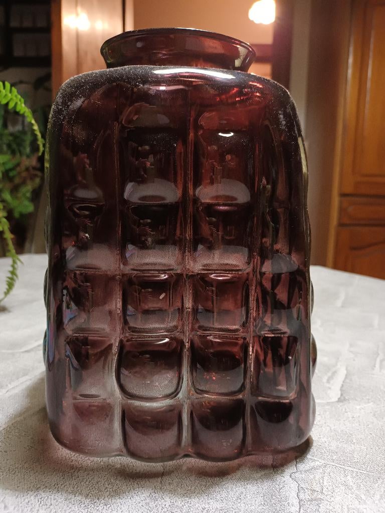 Trendy paarse vaas, Ophalen, Nieuw, Overige kleuren, Glas