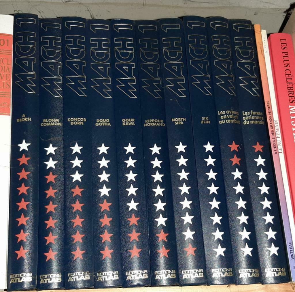 Mach 1 Histoire de l' aviation en 8 volumes + 2 (Ed Atlas), Enlèvement ou Envoi
