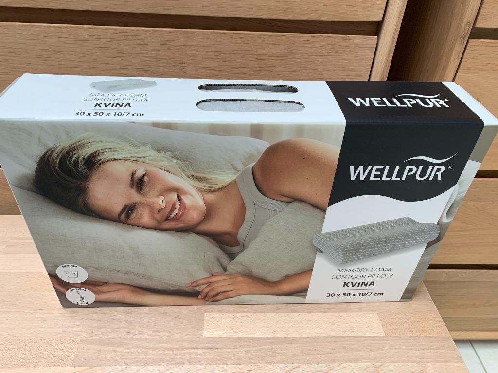 Ergonomisch Kussen Wellpur Kvina 30x50cm Memory Foam, Ophalen of Verzenden, Nieuw, Kussen