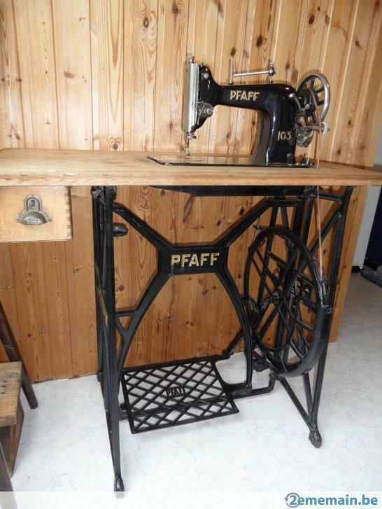 Ancienne machine à coudre, Antiek en Kunst, Antiek | Naaimachines