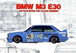 NUNU 24019 BMW M3 E30 ’90 Fuji Inter Tec Class Winner 1/24, Overige merken, Auto, Groter dan 1:32, Nieuw