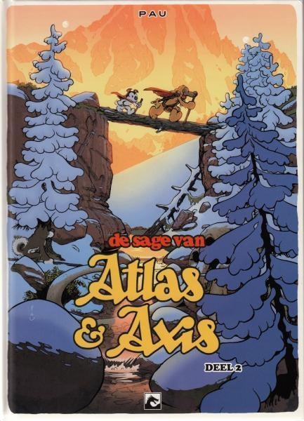 Complete Stripreeks " De sage van Atlas & Axis " ( 4 delen ), Boeken, Complete serie of reeks, Ophalen of Verzenden, Zo goed als nieuw