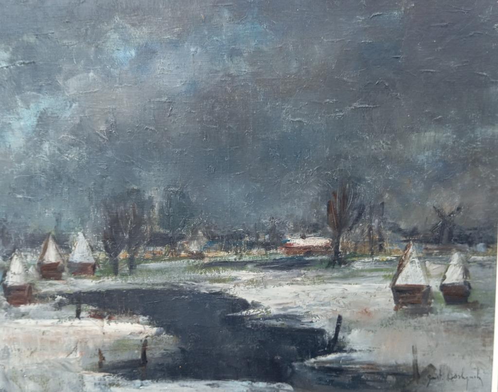 École brugeoise Gaston Oorlynck (1909-1989) peinture, Enlèvement ou Envoi