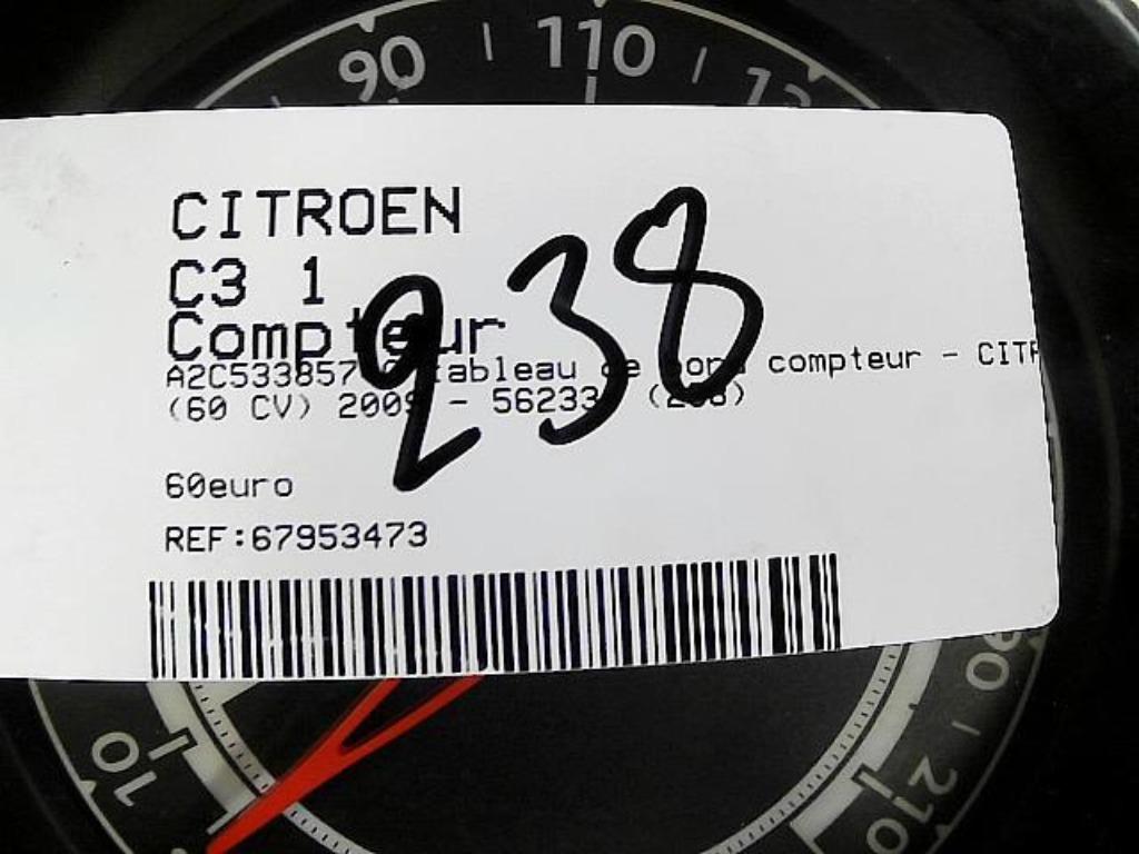 Compteur Citroën C3 2009-2013 A2C53385740 (238), Enlèvement ou Envoi, Utilisé, Citroën