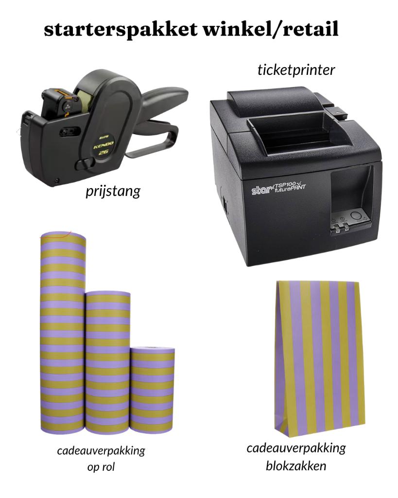 Divers materiaal winkel retail starterspakket, Ophalen