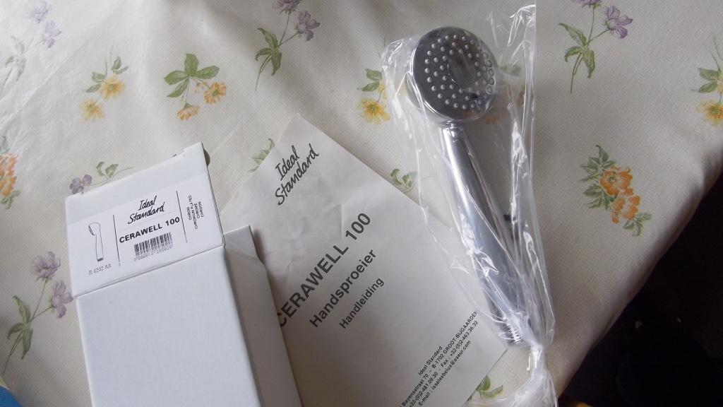 Cerawell Douche Handsproeier Spaarkop - nieuw!, Ophalen of Verzenden, Nieuw, Chroom, Douche