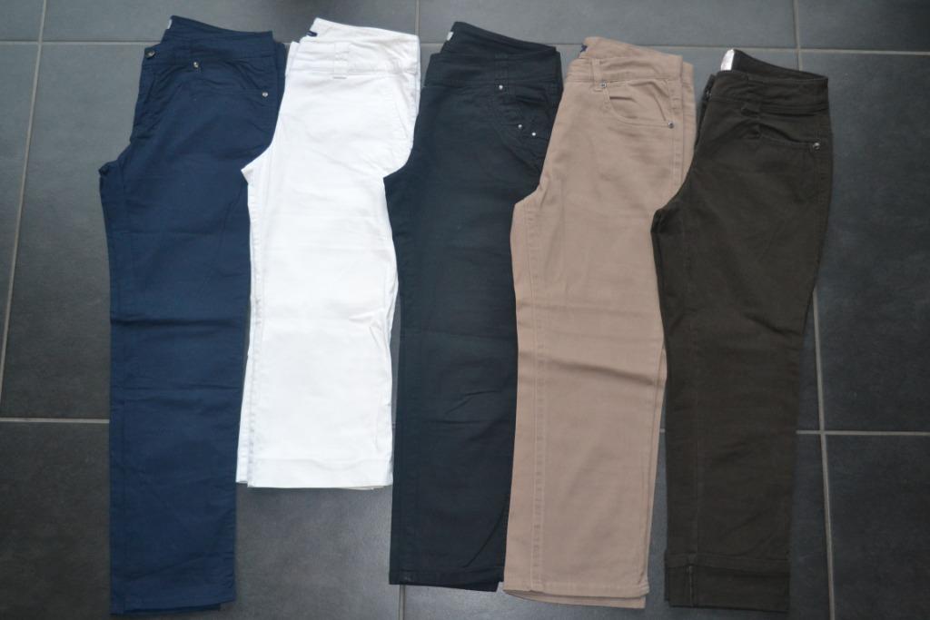 Lot de 5 pantalons/pantacourts taille 36 (38), Enlèvement ou Envoi, Porté, Taille 36 (S)