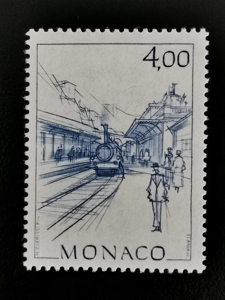 Monaco 1986 - Monaco stadszichten van vroeger - treinen **, Postzegels en Munten, Ophalen of Verzenden, Monaco, Postfris