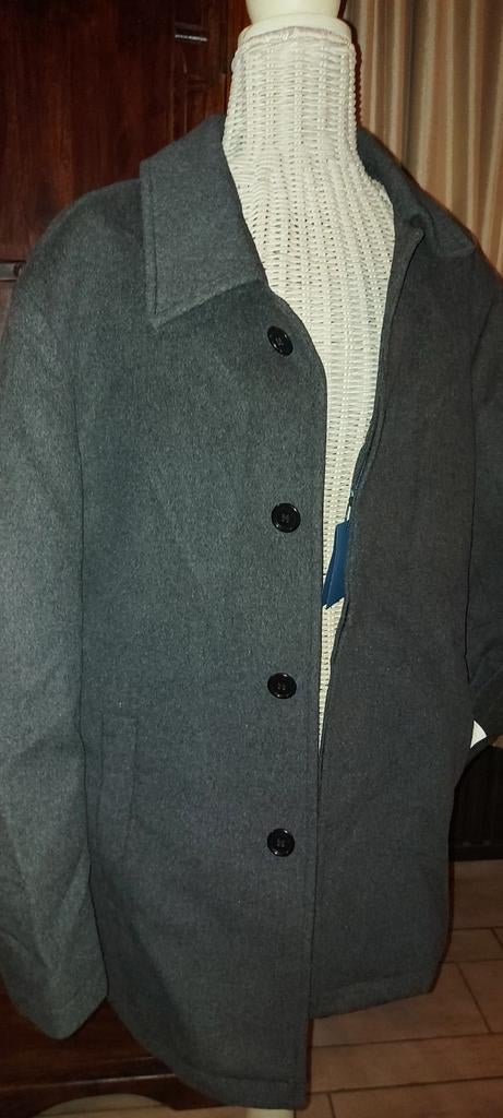 Overjas.wintermantel.nieuw maat 48 donkergrijs, Kleding | Heren, Jassen | Winter, Ophalen of Verzenden, Maat 48/50 (M)