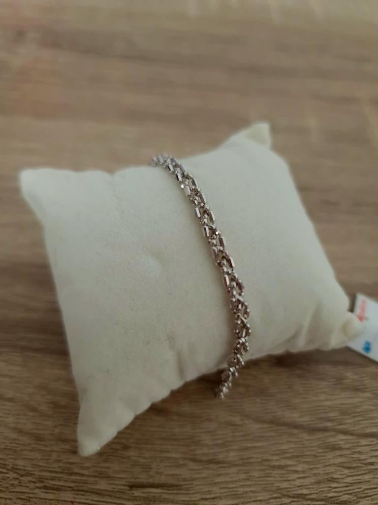Bracelet or blanc 18 carats, Enlèvement, Blanc, Or