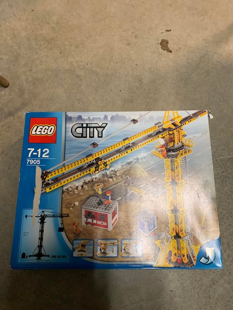 Lego city 7905 torenkraan, Ophalen, Zo goed als nieuw, Complete set, Lego
