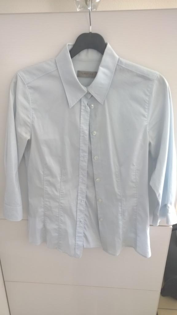 Turnover: klassieke hemd blouse, Kleding | Dames, Blauw, Zo goed als nieuw, Maat 36 (S), Turnover