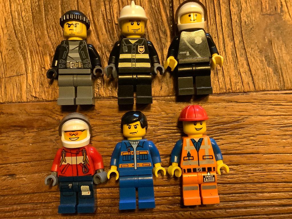 Lego aanvulset figuren 6 stuks / 201-F3, Enlèvement ou Envoi, Utilisé, Briques en vrac, Lego
