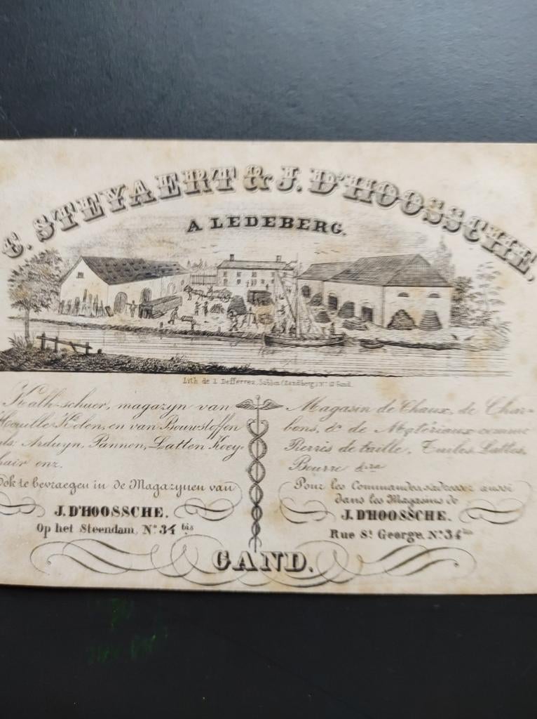 Ledeberg, Gent, Steyaert ,D'Hoossche, Antiek en Kunst, Ophalen of Verzenden