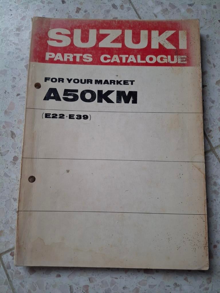Suzuki A50K, M, E22 & E39 Parts Manual, Vélos & Vélomoteurs, Enlèvement ou Envoi